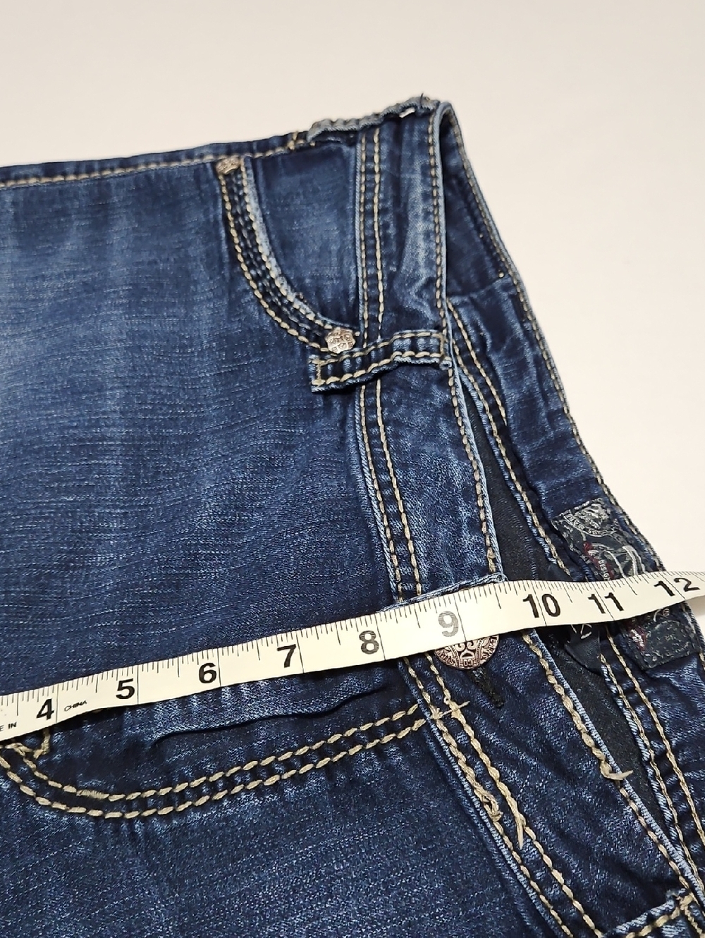 Silver Jeans Dark Blue Skinny Super Stretch Jeans with Faded Detail Size 20 - Picture 6 of 14